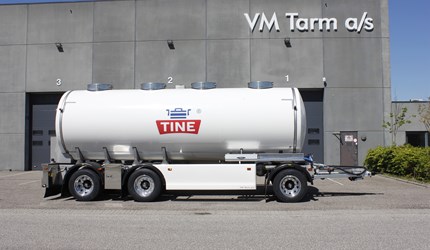 TINE BA 21.500 liter mjölk släpvagnar