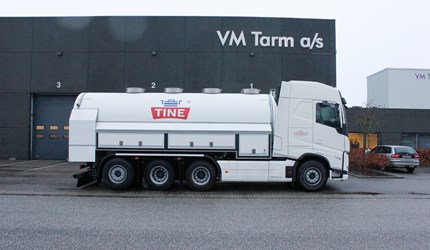 TINE - 18.000 liter melketank-påbygg