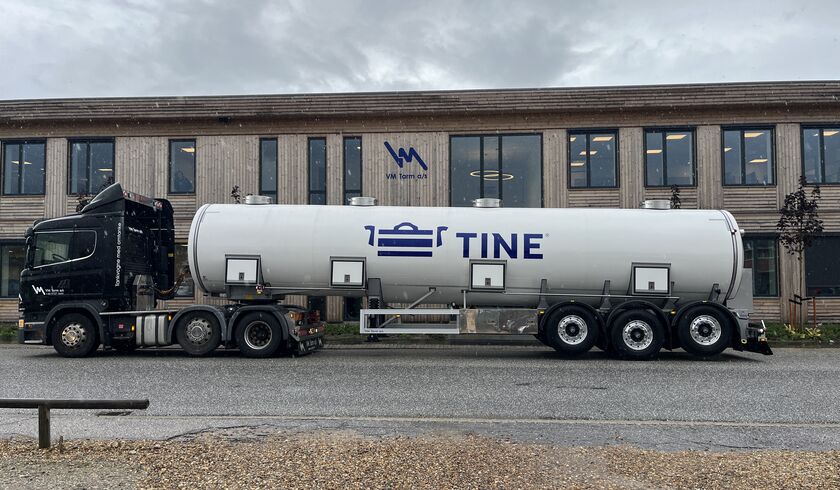TINE BA - 33.000 liter mjölktank-semitrailer
